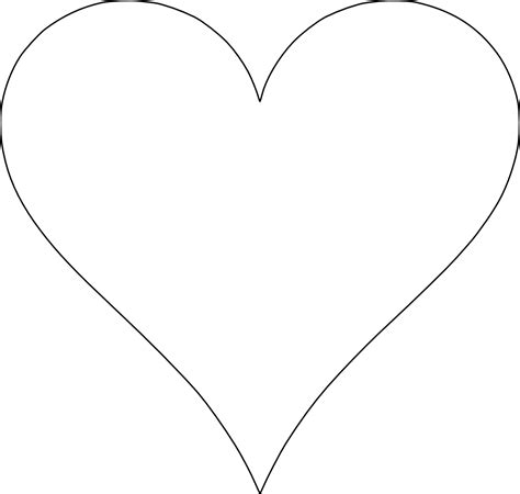 printable heart template clipart  clipart