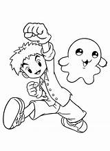 Coloring Digimon Pages Cartoons Easily Print sketch template