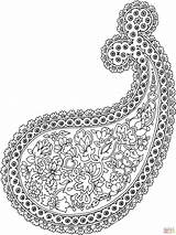 Coloring Pages Paisley Easy Printable Floral Color Skip Main Supercoloring Getcolorings Popular sketch template