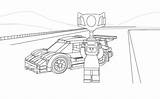Lego Coloring Pages Car Race Cars Kids City Sheets Police Printable sketch template