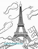 Coloring Paris Pages Kids France Getcolorings sketch template