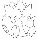 Togepi Pokemon Pikachu sketch template