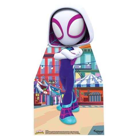 spidey   amazing friends ghost spider mini cardstock cutout