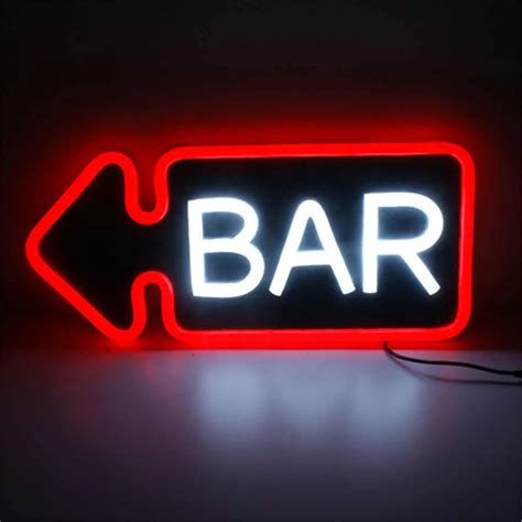 pvc bar neon sign led light handmade visual artwork bar club wall light lamp decoration lighting