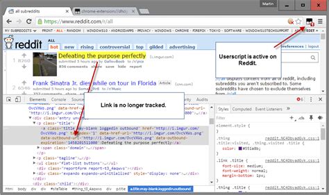 block reddit  tracking outbound links ghacks tech news