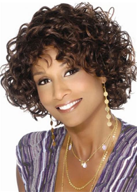 short bob curly synthetic hair african american capless