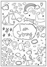 Coloring Pages Am Brave Book Girls Hopscotch Visit sketch template