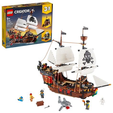 lego creator  pirate ship  toy building set  kids age   pieces walmart