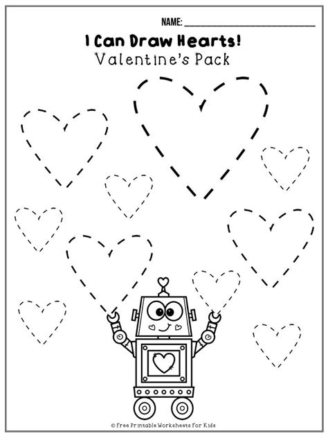 february valentines printable worksheets pack  printable