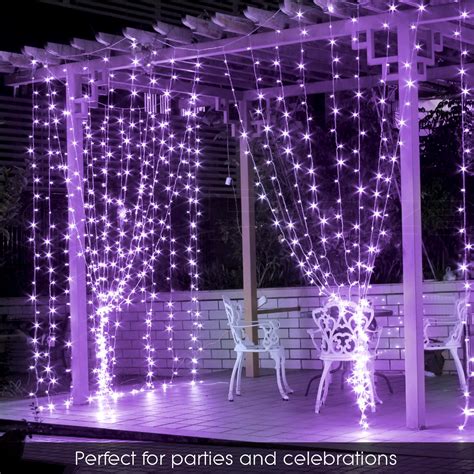 led christmas icicle string net curtain lights outdoor fairy party wedding light ebay