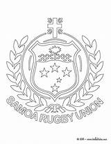 Rugby Coloring Pages Samoa Team Color Print Hellokids Online Getcolorings Getdrawings sketch template