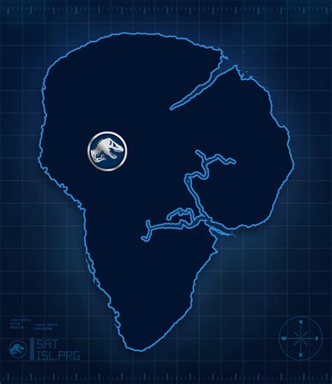 Isla Nublar Map Jurassic World