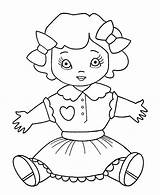 Coloring Doll Pages Printable Baby Getcolorings Print sketch template