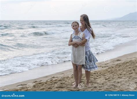 mother  daughter   beach stock image image  outdoor