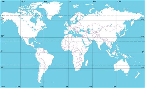 slijepa karta svijeta karta