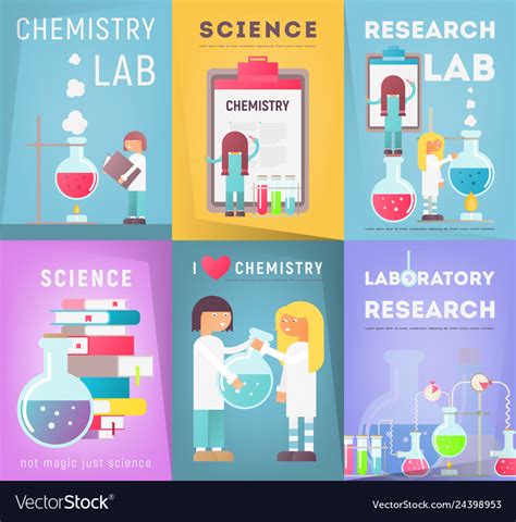 science posters set royalty  vector image vectorstock