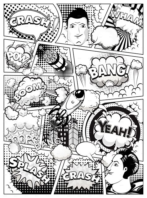 black and white comic book page comic book background black and