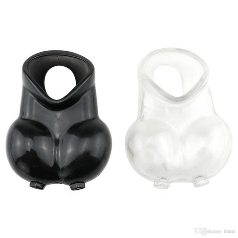 Men Scrotum Sleeve Ball Stretcher Testicles Protect Cage