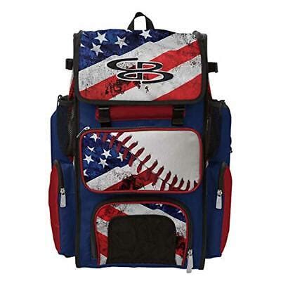 boombah superpack baseballsoftball bat gear bag packbackpack usapatriot flag ebay