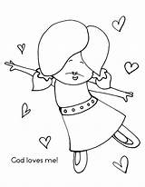 Pages Coloring Loves God Jesus Cheerful Made Sunday School Giver Bible Color Clipart Kids Special Colouring Posters Popular Para Coloringhome sketch template