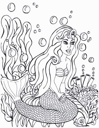 mermaid coloring pages finfriends