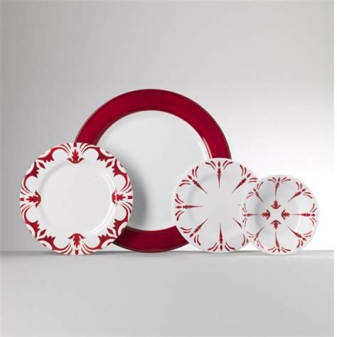 tessa red melamine dinner lv harkness and company