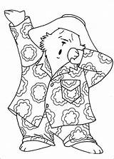 Paddington Sono Ours Urso Desenho Pijama Acordando Colouring Coloriages Colorear Orso Meda Padington Beertje Kleurplaat Oso Chamado Bojanke Llamado Desenhosparacolorir sketch template