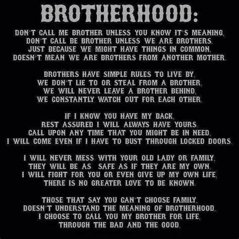 the real truth about brotherhood in the mc world brotherhood quotes