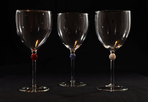 Goblet Wine Glasses G B S Glass Blowing
