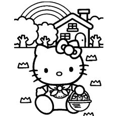 kitty angel coloring pages pin   kitty   kitty