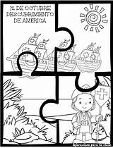Para Cristobal Colon Preescolar Niños Actividades Octubre Rinconcito sketch template