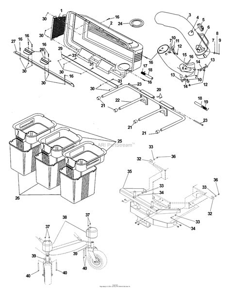 husqvarna cz  grass catcher   parts diagram  general assembly