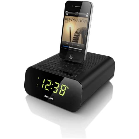 philips radiosveglia iphone docking station  ipod iphone radio clock digitale aj