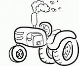 Tractor Coloring Pages Clipart Deere John Cartoon Outline Farmall Clip Tractors Drawing Simple Drawings Cliparts Kids Printable Embroidery Animated Draw sketch template