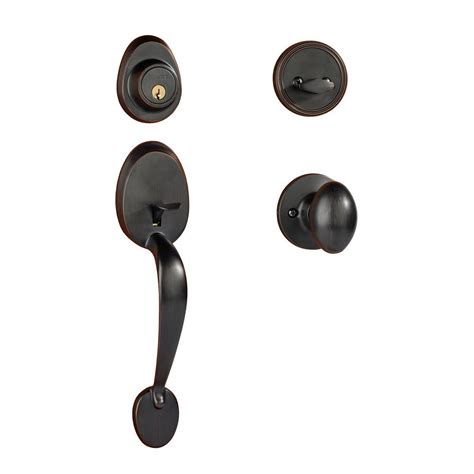 dynasty hardware colorado front door door handleset aged oil rubbed bronze  aspen knob