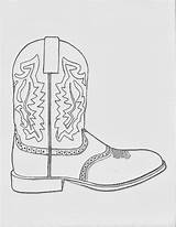 Cowboy Coloring Boots Boot Cowgirl Sketch Pages Dancing Western Paintingvalley Collection Clipart Sketches sketch template