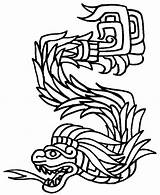 Coloring Mayan Aztec Serpiente Pages Quetzalcoatl Tattoo Emplumada Inca Calendar Tattoos Drawing Drawings La Gods Civilization Mythology Para Designs Flickr sketch template