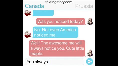 Hetalia Canada X Prussia Text Story Youtube