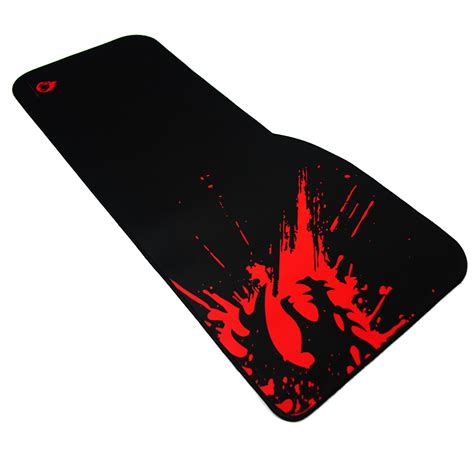 deep red dragon gaming mouse pad  edge stitching xl onfire gaming