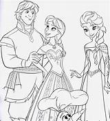 Frozen Coloring Pages Printable Characters Anna Elsa sketch template