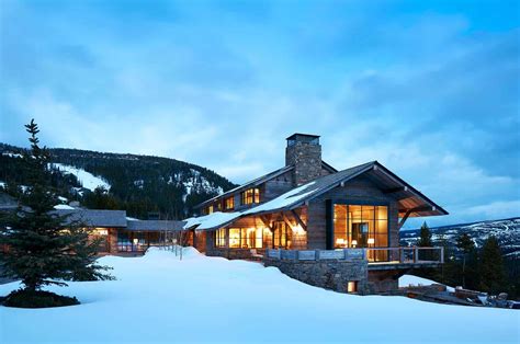 montana ski house  stylish details frames  rocky