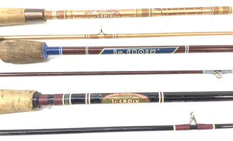 lot  vintage st croix fishing rods
