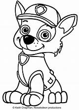 Patrol Paw Rocky Coloring Pages Printable Marshall Kids Drawing Front Colouring Color Sitting Cartonionline Print Pup sketch template