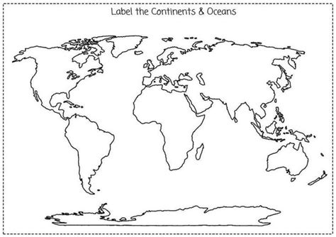printable blank continent maps kittybabylovecom continents