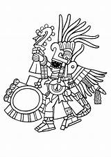 Maya Coloring Incas Aztec God Pages Mayans War Huitzilopochtli Mayan Museum British Drawing Inca Serpent Adults Xiuhcoatl Adult Fire Printable sketch template