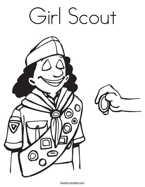 girl scout halloween coloring pages sketch coloring page