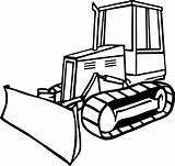 Bulldozer Shovel Mecanic Transportation Coloring Kb sketch template