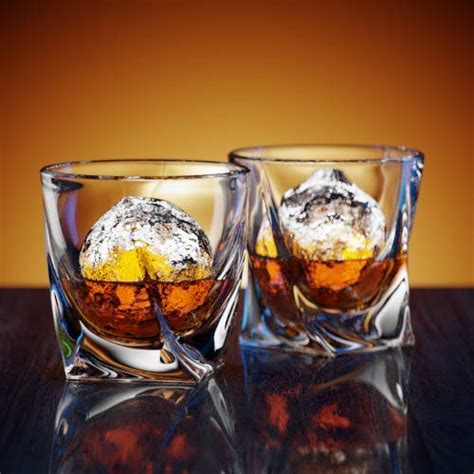 Ashcroft Twist Whiskey Glass Set Or 2 Unique Modern Rocks Lead Free
