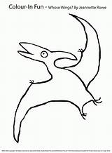 Pteranodon Coloring sketch template