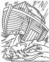 Coloring Flood Pages Getdrawings Noah sketch template